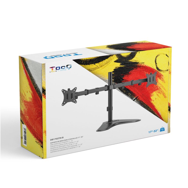 Tooq Soporte mesa DB1702TN-B 2 brazos 17-32" - detalle