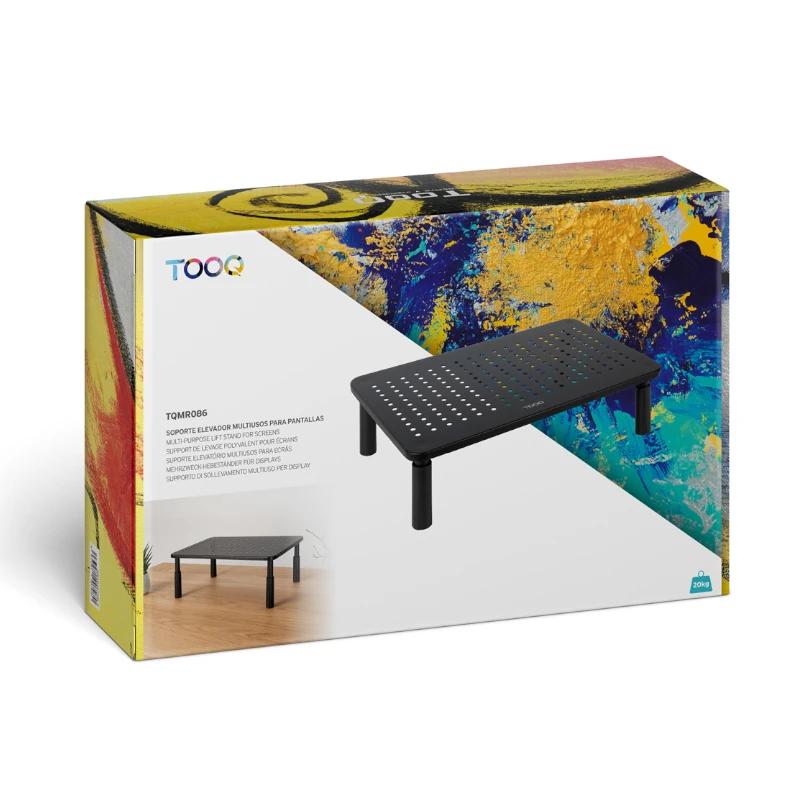 Tooq TQMR086 Soporte elevador monitores Negro - detalle