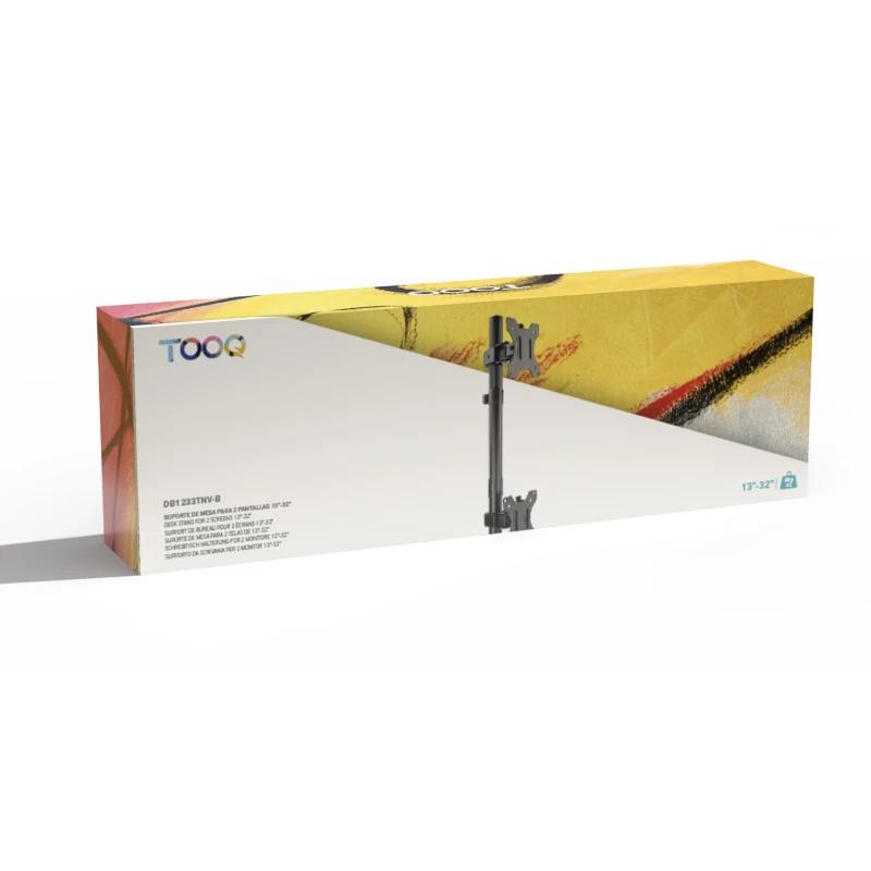 Tooq DB1233TNV-B Soporte mesa 2 brazos vertical