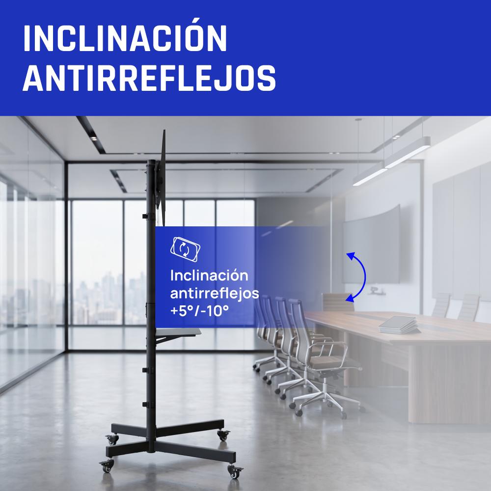 iggual SRTV75 Soporte TV suelo ruedas 32"-75" 70kg - detalle