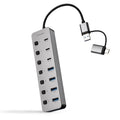 Nanocable Hub USB-C/A 4xUSB-A+3USB-C+USB-C 5V
