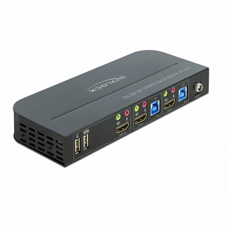 Delock Conmutador 2x HDMI KVM 4K 60 Hz con USB 3.0 - detalle