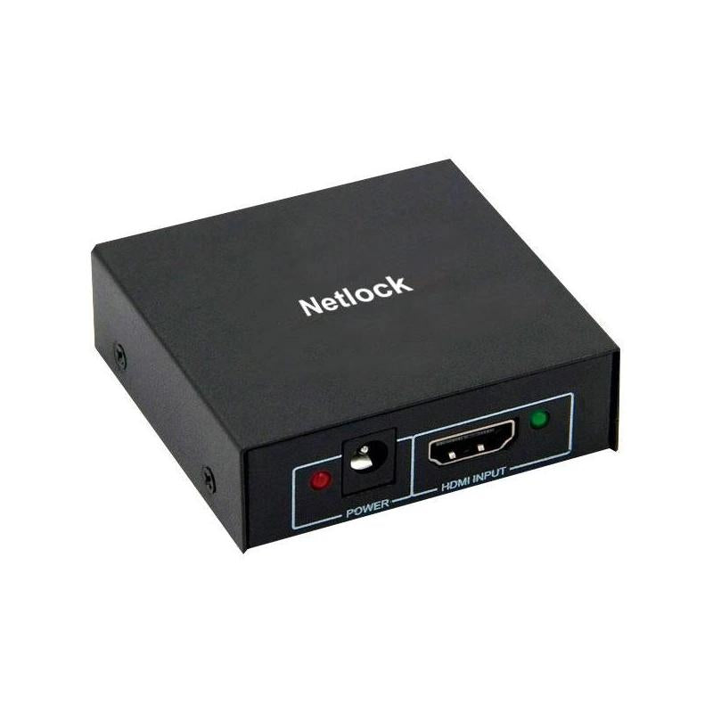 Netlock Splitter HDMI 4K/30Hz de 2 ports mini 