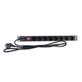 2LAN Regleta 19" 8 Schuko Negro