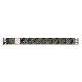 Gembird PDU, 8 tomas Schuko, 1U, 16A, cable de 3 m