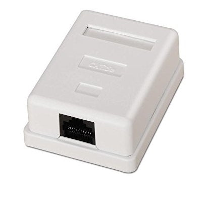 Roseta de montaxe superficial Nanocable CAT.6 UTP 1 toma