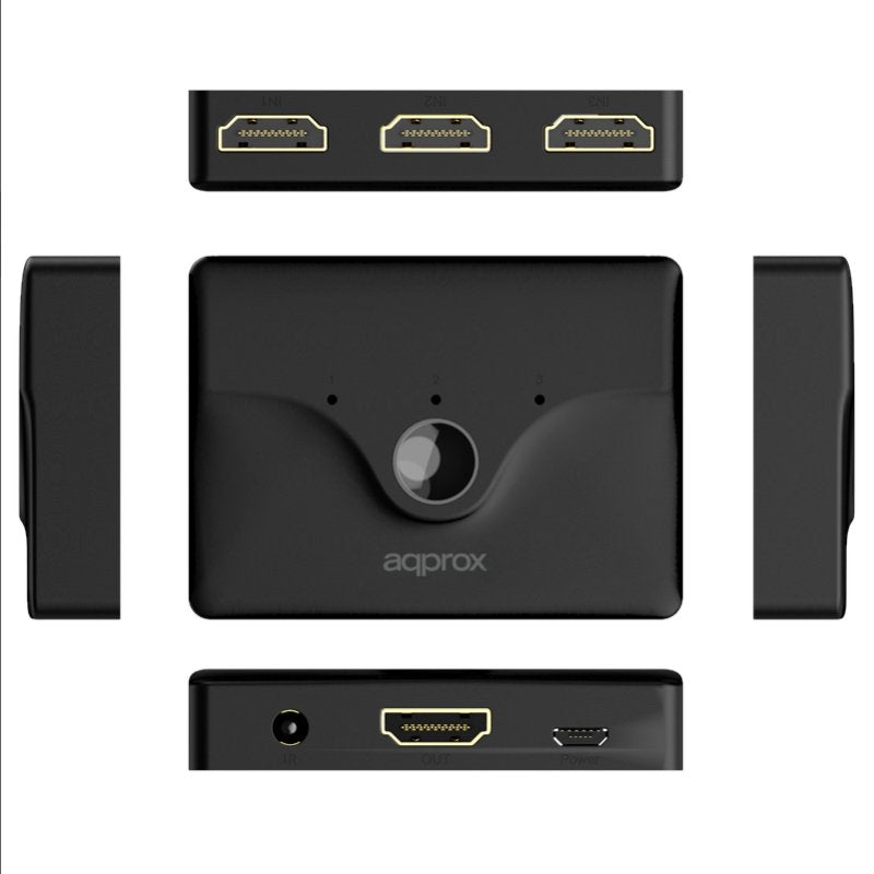 Approx Switch Hdmi 4K/30HZ 3P 4K - detalle