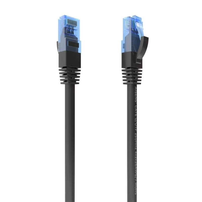 Aisens Cable RJ45 CAT.6 UTP AWG26 CCA Negro 0.75m