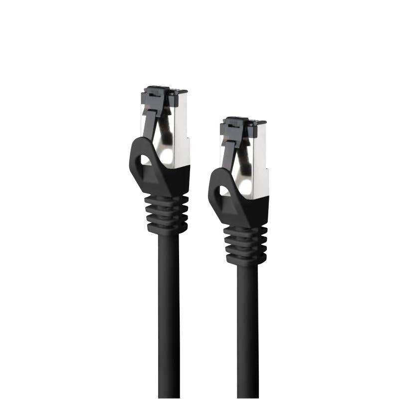 Nanocable Cable red Cat. 8.1 SSTP Negro 0,5m - detalle