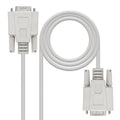 Nanocable Cable Serie Modem DB9/M-DB9/H