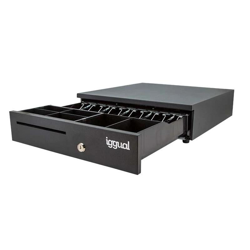 iggual Cajón Portamonedas IRON-35 42cm 5+6 negro - detalle