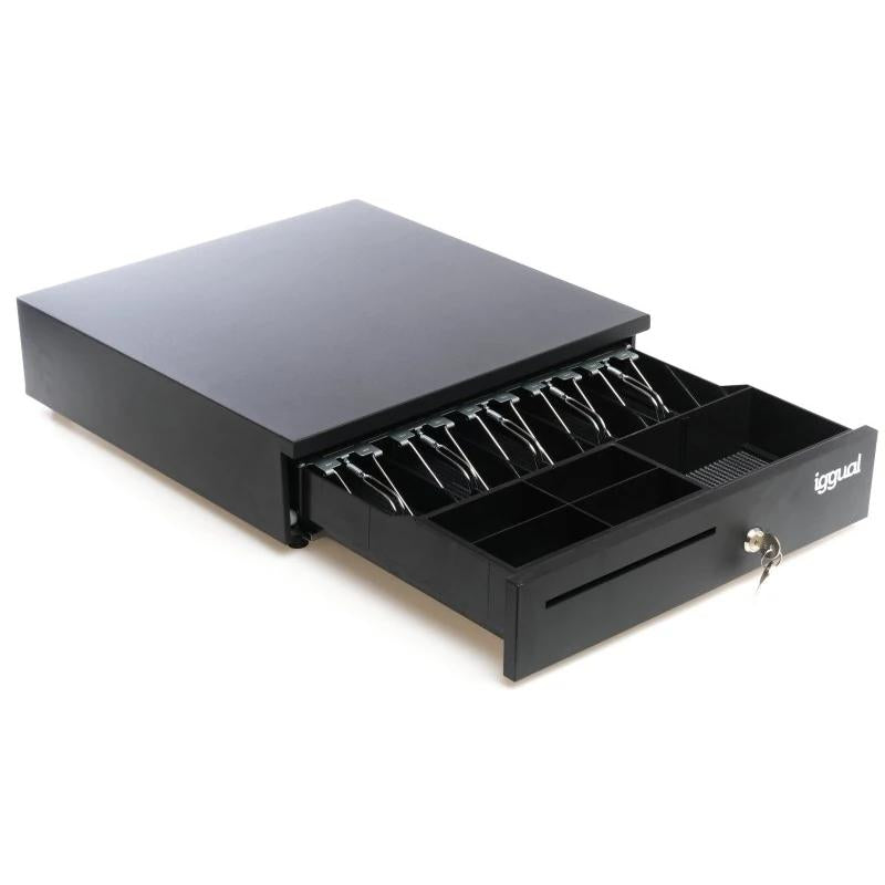 iggual Cajón Portamonedas IRON-35 42cm 5+6 negro - detalle