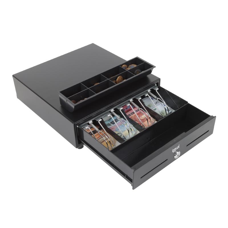 iggual Cajón Portamonedas IRON-XS 33cm 4+8 negro - detalle