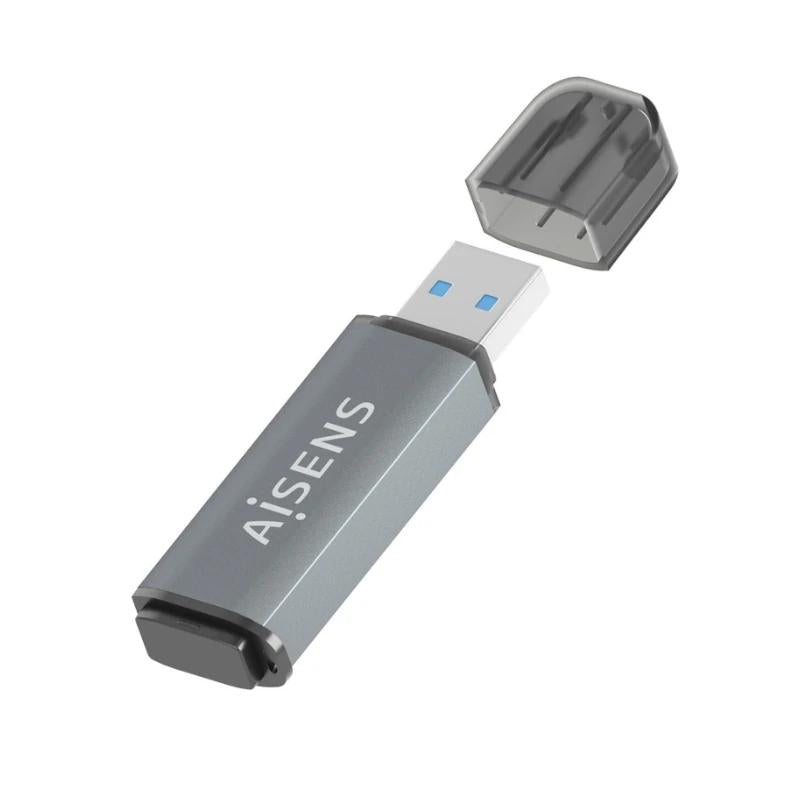 Aisens Lector Tarjetas SD MSD MMC RS-MMC MMCM USBA - detalle