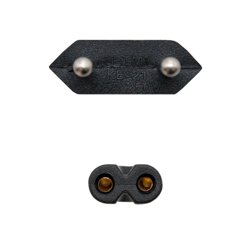 Nanocable Cable Alim. forma 8 CEE7/16/M-C7/H, 1.5m