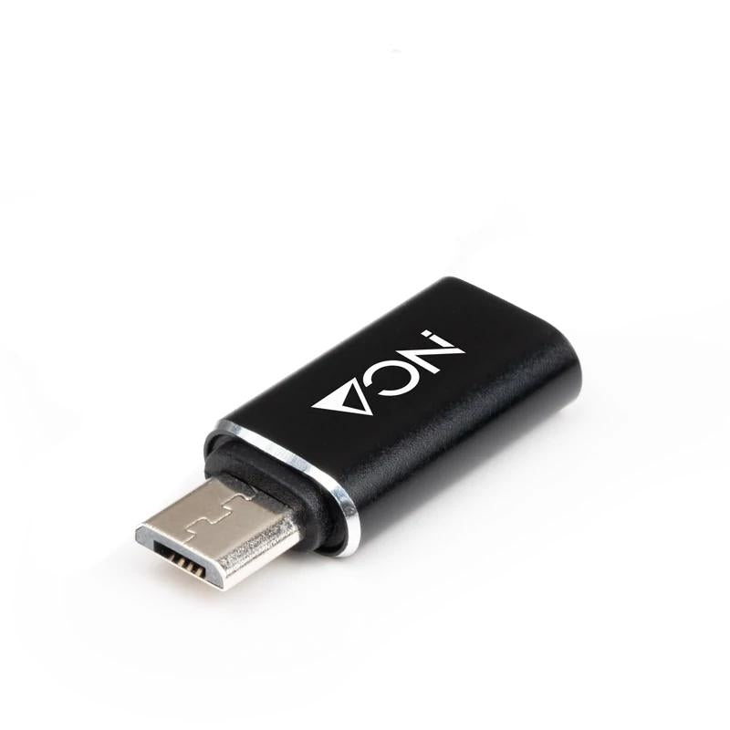 Adaptador Nanocable Micro USB/M a USB-C/H de aluminio 