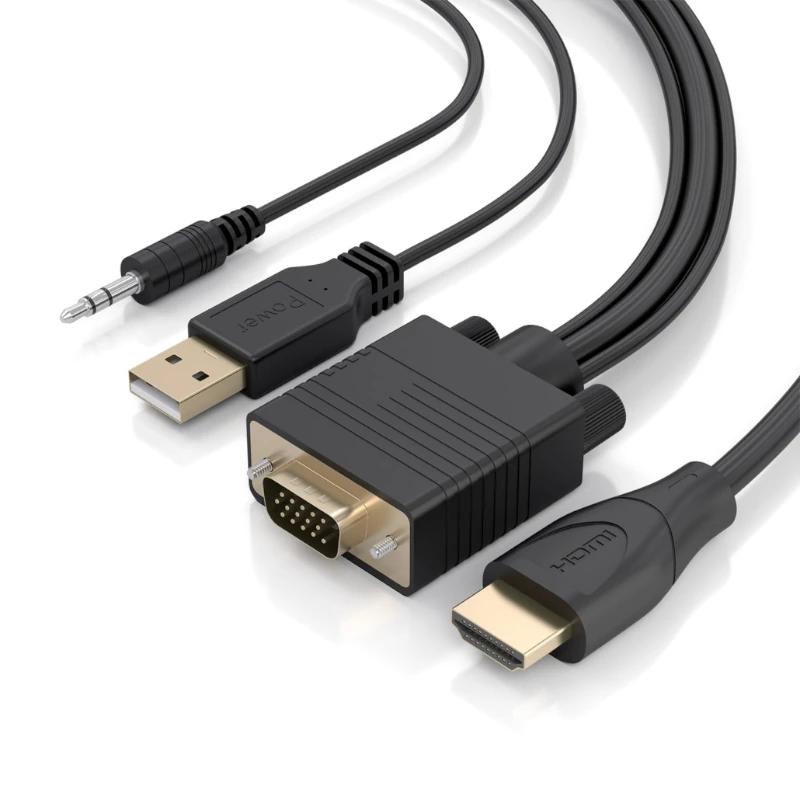Aisens Cable Conversor HDMI a SVGA y Audio 2m - detalle