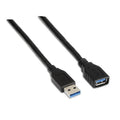 Aisens Cable USB 3.0 Tipo A/M-A/H negro 1.0m