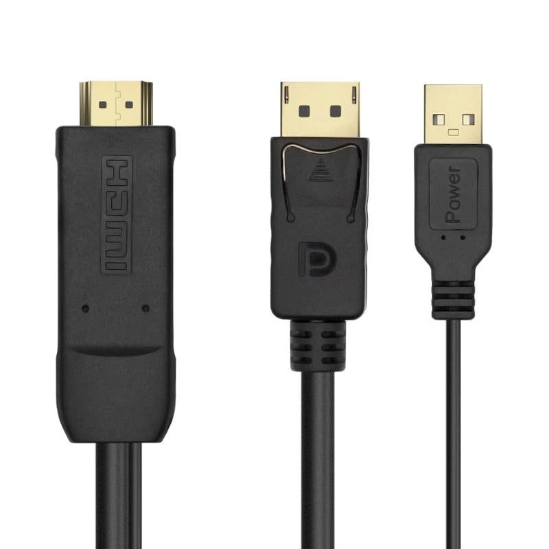 Aisens Conversor Activo HDMI A/M DP V1.2/M 1.8m - detalle