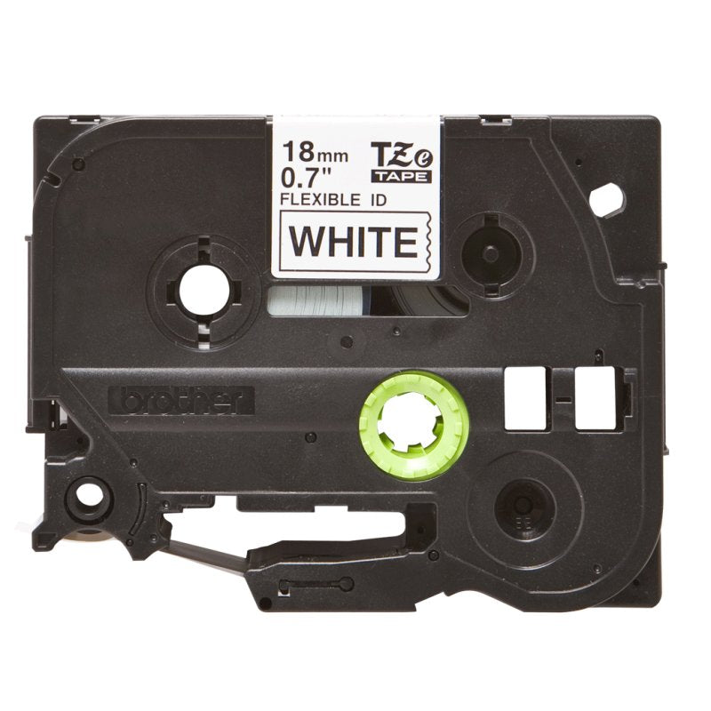 Brother Cinta TzeFX241 Texto Negro/Blanco 18mm - detalle