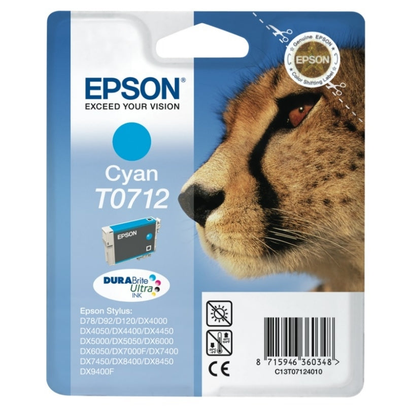 Epson Cartutx T0712 Cyan