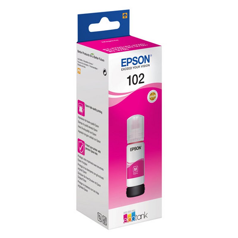 Epson Botella Tinta Ecotank 102 Magenta - detalle
