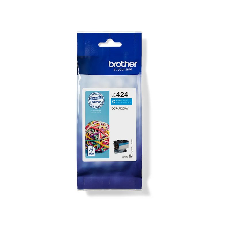 Cartucho cian Brother LC424C