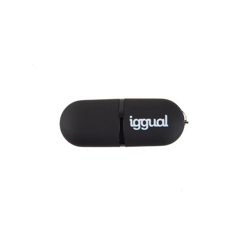iggual Lápiz USB 2.0 16GB PEN16 negro con tapa