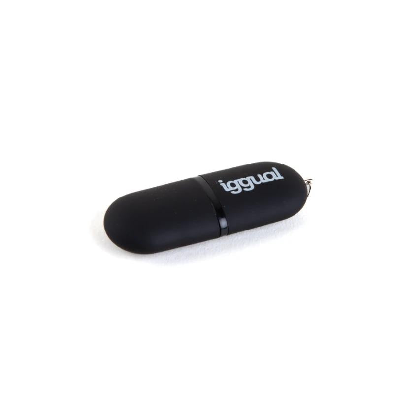 iggual Lápiz USB 2.0 16GB PEN16 negro con tapa - detalle