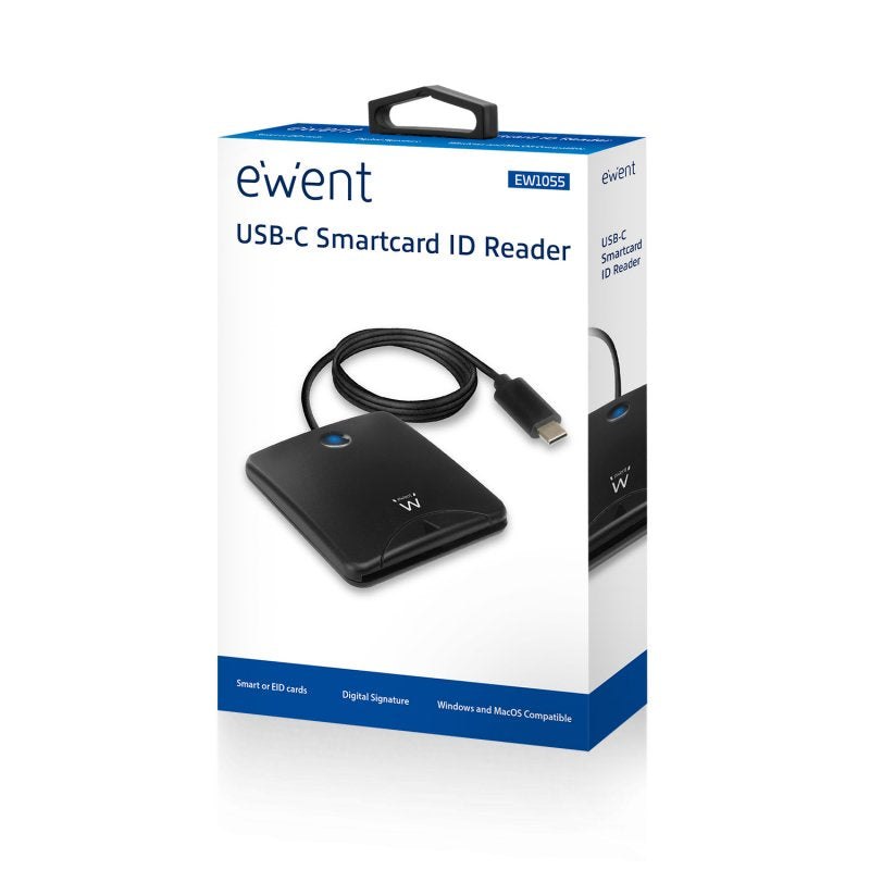 EWENT EW1055 Lector Tarjetas USB-C/ DNI electronic - detalle