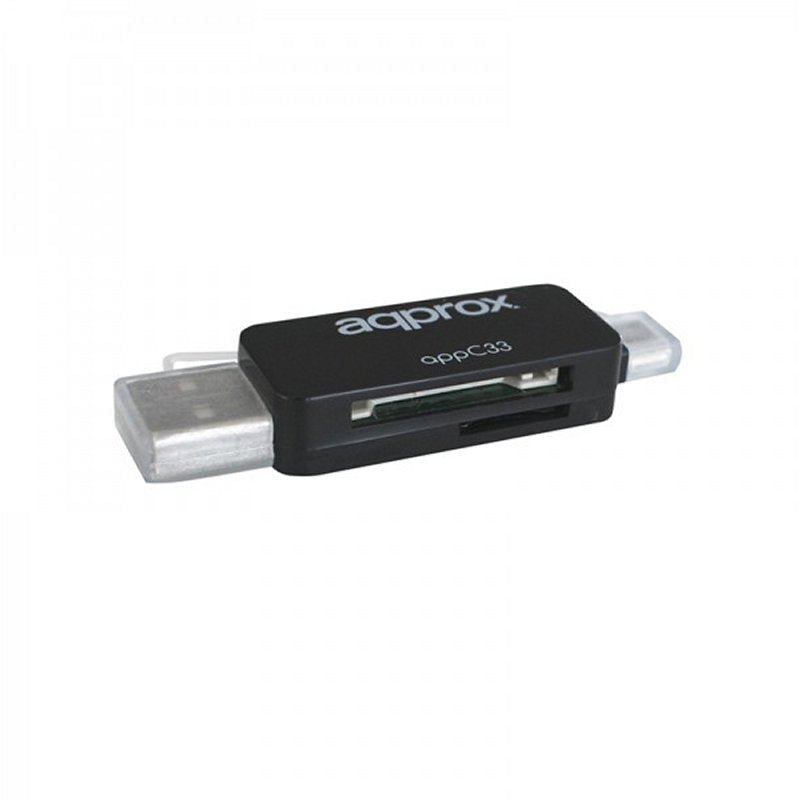approx APPC33 Adaptador microSD/SD/MMC a USB/micro - detalle
