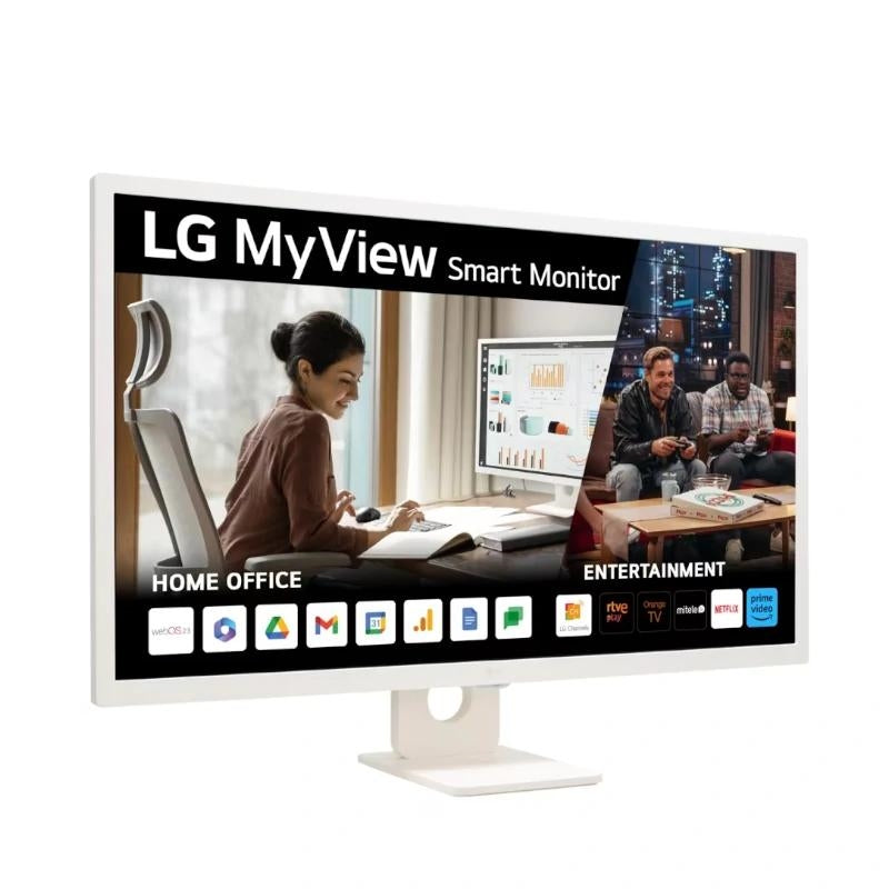 Monitor intelixente LG 32SR50F-W de 32 polgadas IPS FHD HDMI USB MM 