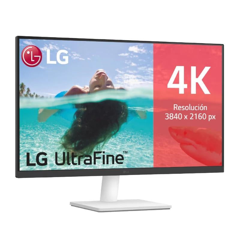 Monitor LG 27US500-W IPS de 27 polgadas, 4K, 5 ms, HDMI e DP, Bco