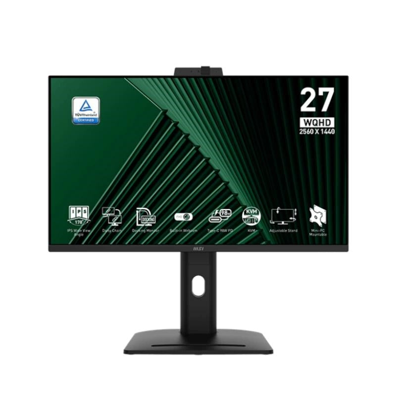 Monitor MSI MP275QPDG de 27" e 100 h con base para cámara AA e MM 