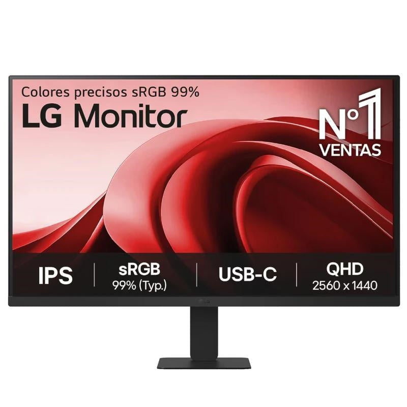 Monitor LG 27U631A-B de 27 polgadas IPS QHD 100 Hz HDMI USB-C 