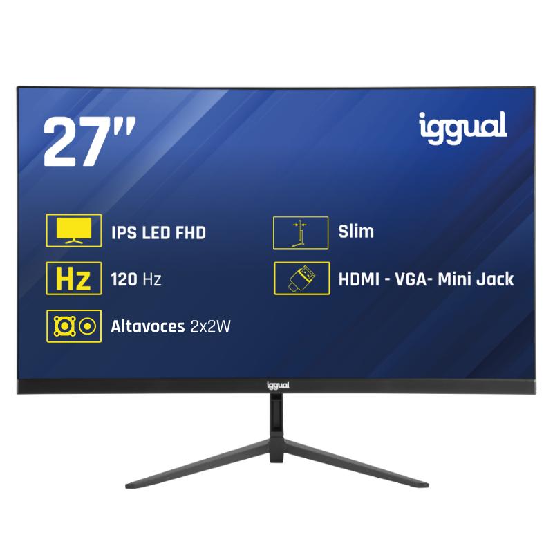 iggual Monitor 27" IPS 1ms FHD 120Hz VGA HDMI MM - detalle