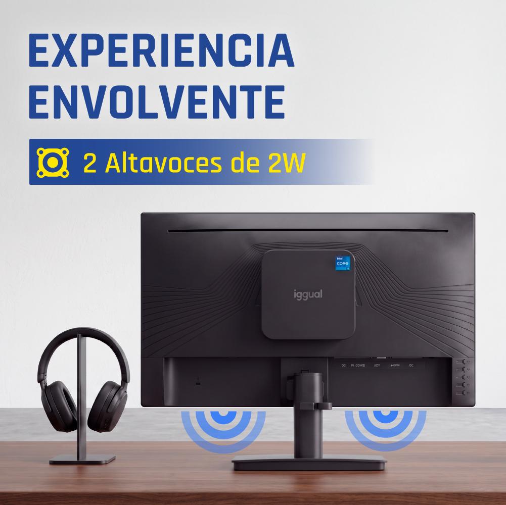 iggual Monitor 24" 120Hz 1ms MM VESA Mini PC - detalle
