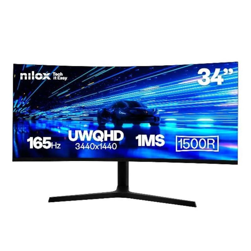 NILOX NXM344KD22 Monitor 34" UWQHD MVA 165Hz Curvo