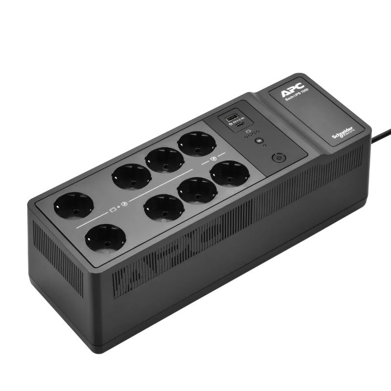 APC Back-UPS  1050VA/600W 8 tomas Schuko USB A+C - detalle