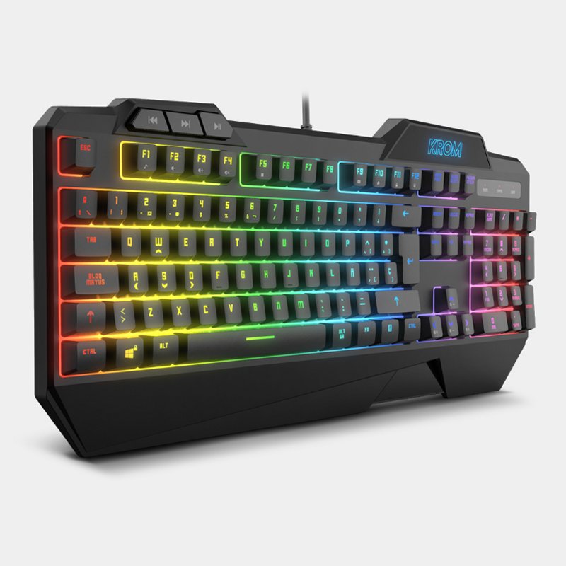 Krom Pack Teclado Semimecanico y Raton Krusher SP - detalle