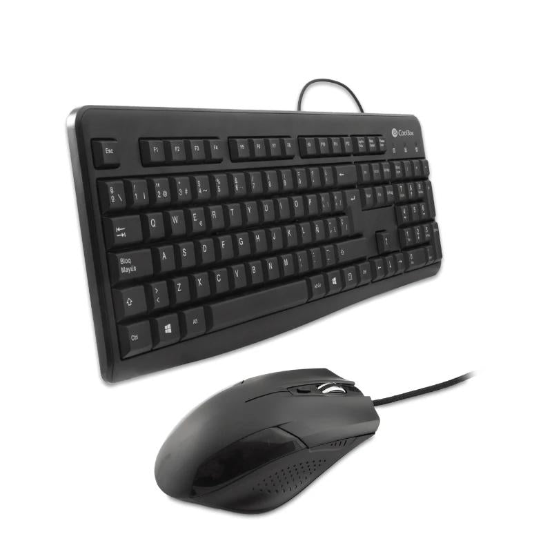 Coolbox Kit Teclado + Raton USB con cable - detalle