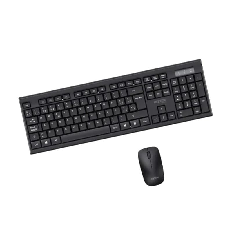 APPROX Teclado+raton inal. MX410 Negro