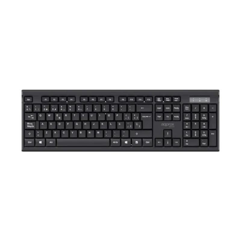 APPROX Teclado+raton inal. MX410 Negro
