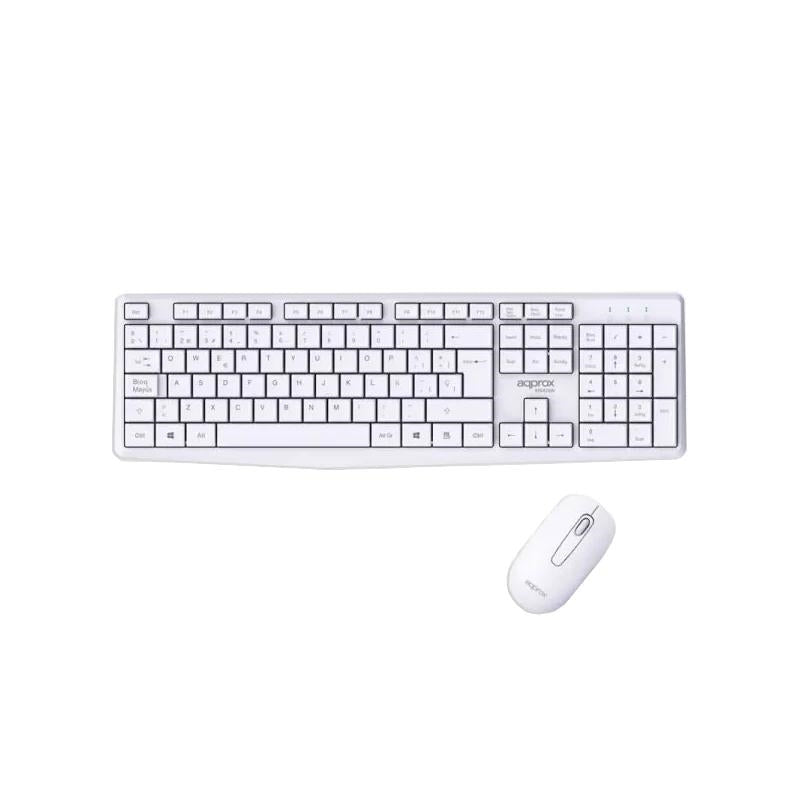 APPROX Teclado+raton inalamb X420W 1000DPI Blanco