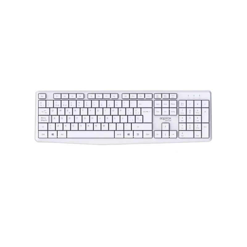 APPROX Teclado+raton inalamb X420W 1000DPI Blanco