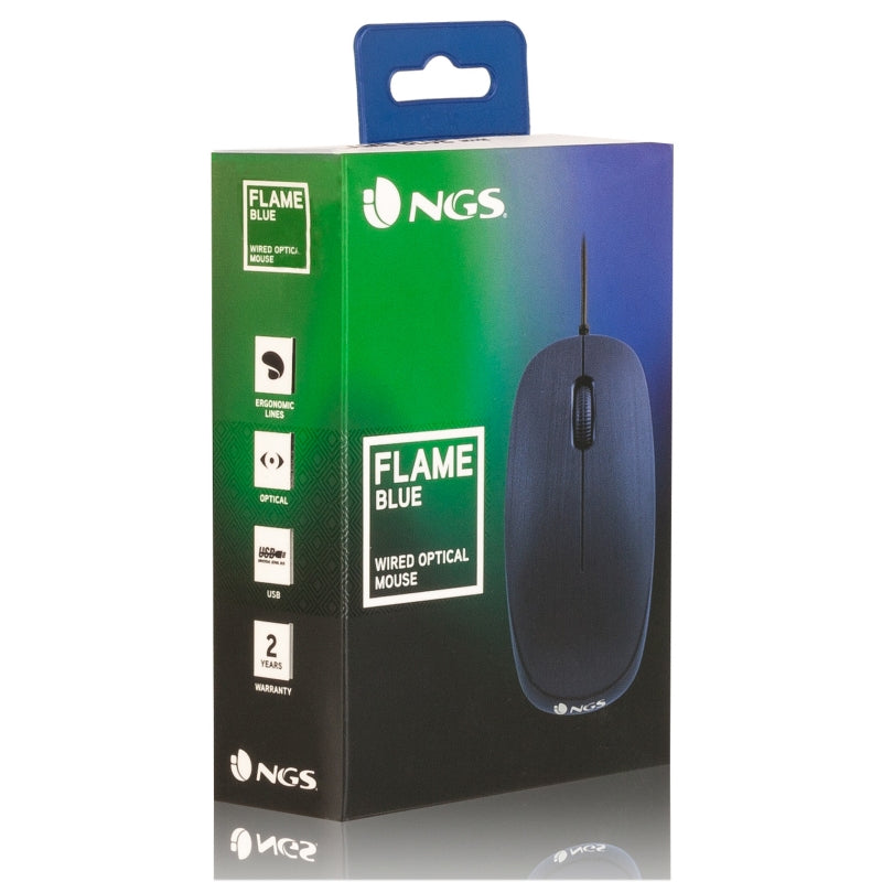 NGS Raton óptico blueflame 1000 Dpi Azul - detalle