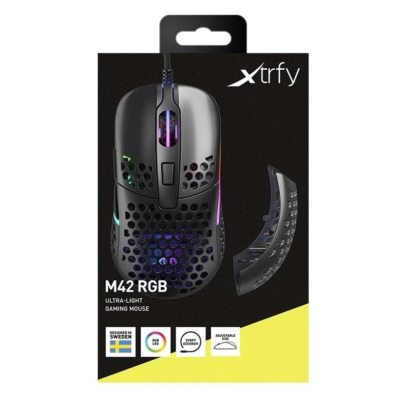 Cherry Xtrfy Ratón RGB 400-16.000 dpi USB Black - detalle