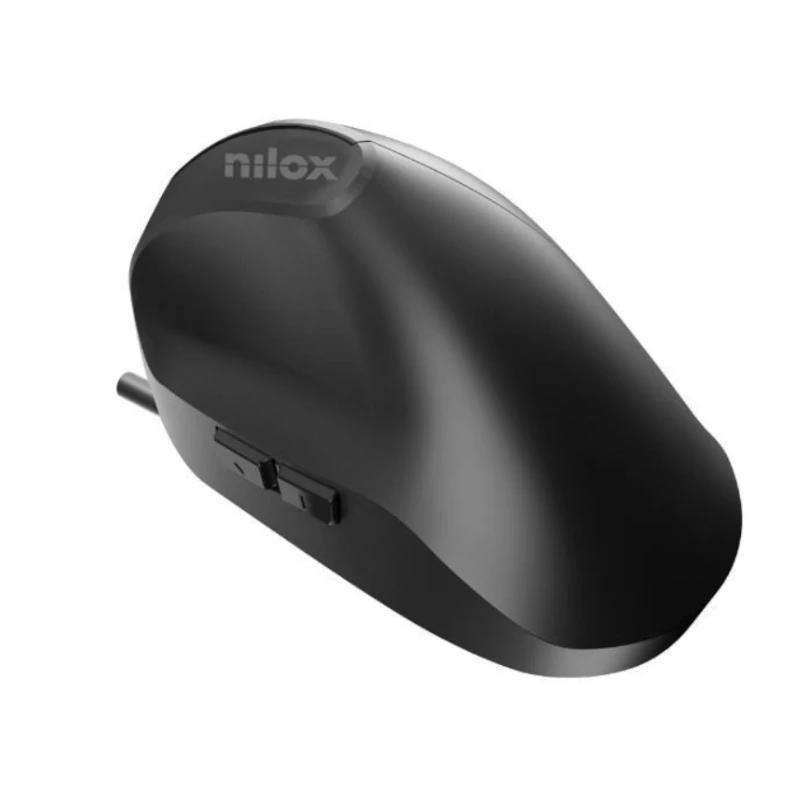 Nilox Ratón Vertical 3600 DPI, 6 botones, negro - detalle