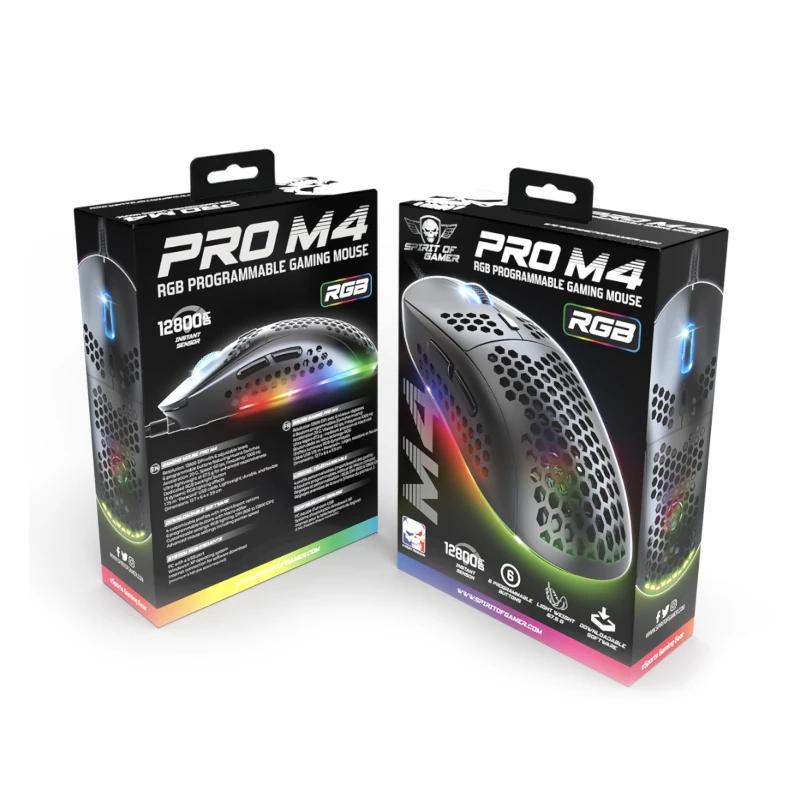 Spirit of Gamer Ratón Pro M4 Black - detalle