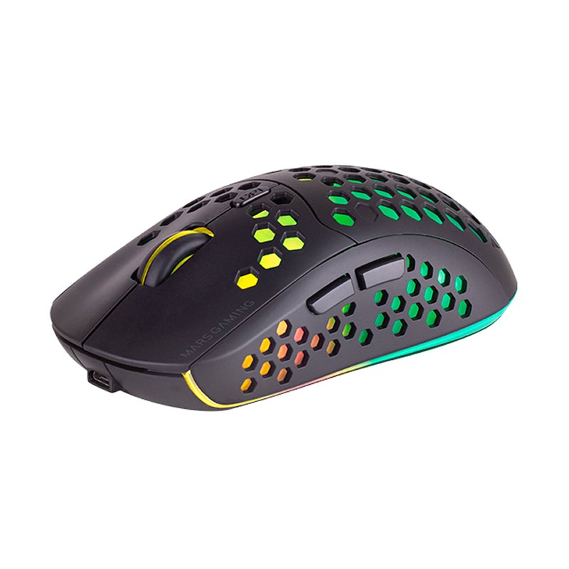 MARS GAMING Raton Inalámbrico MMW3  79G  Black - detalle